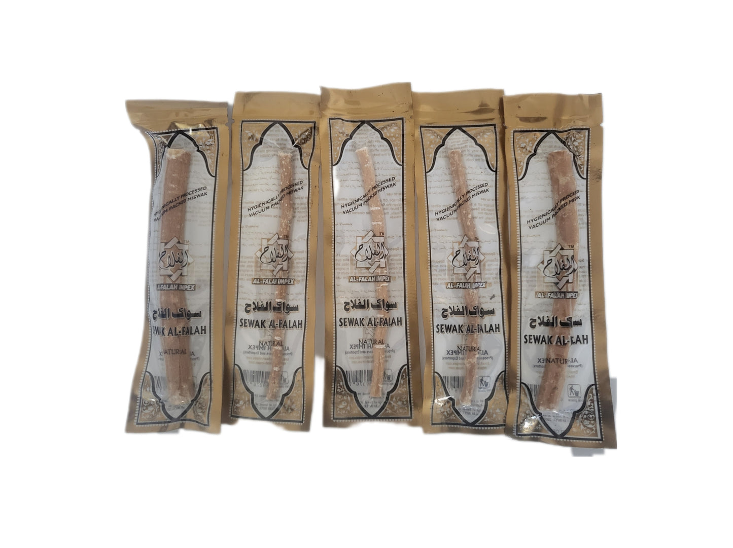 Al Falah Miswak (Box 60 Stick) Sewak, Light Weight, Vacuum Sealed In wholesale
