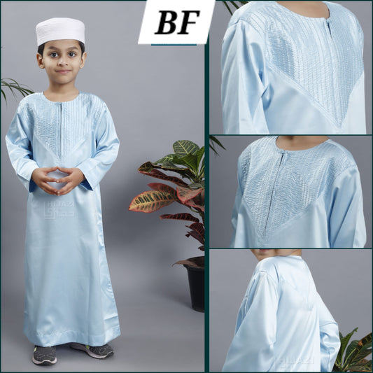 Kid's Omani Emirati Style Thobe for Boy's by Best Fashion - Best Fashion LLC