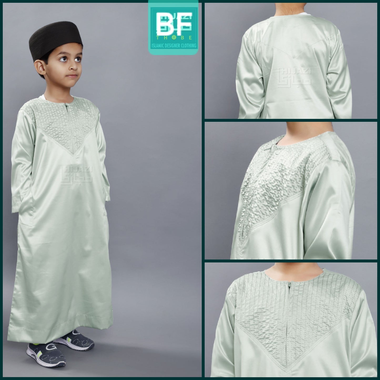 Kid's Omani Emirati Style Thobe for Boy's by Best Fashion - Best Fashion LLC