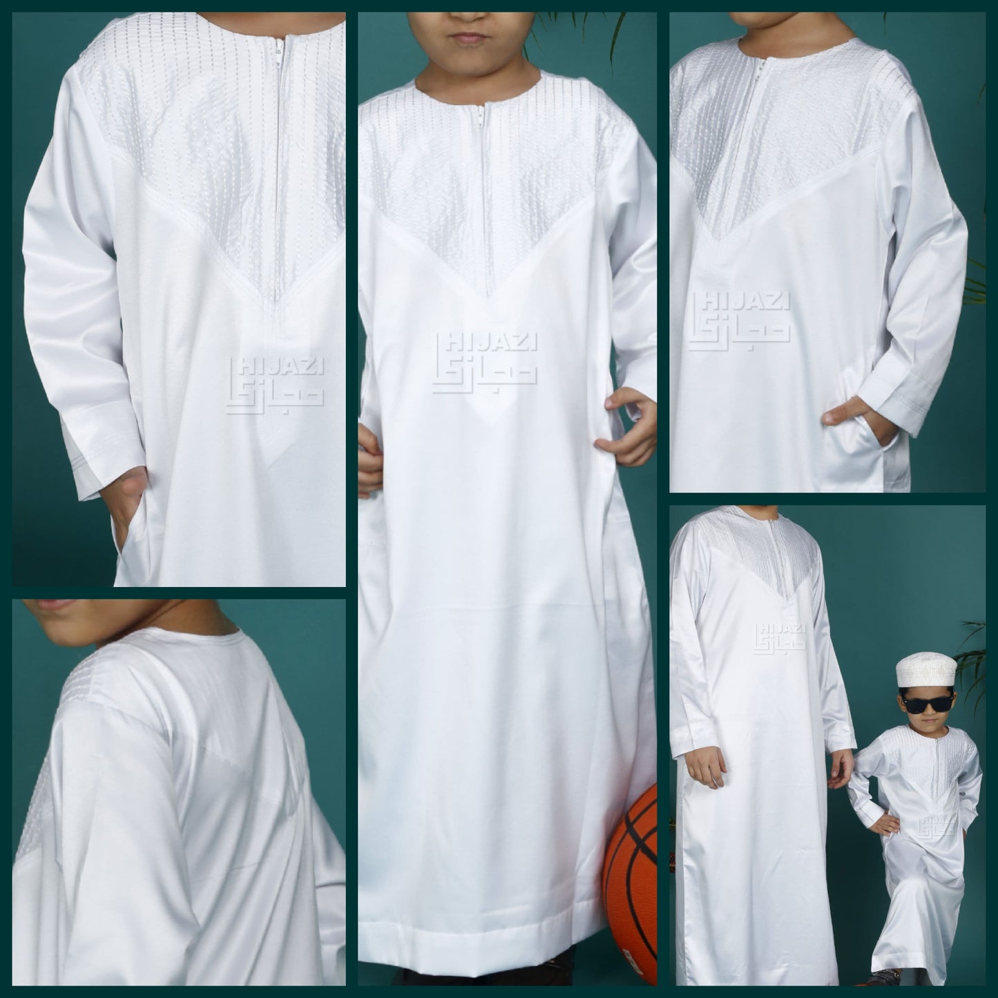 Kid's Omani Emirati Style Thobe for Boy's by Best Fashion - Best Fashion LLC