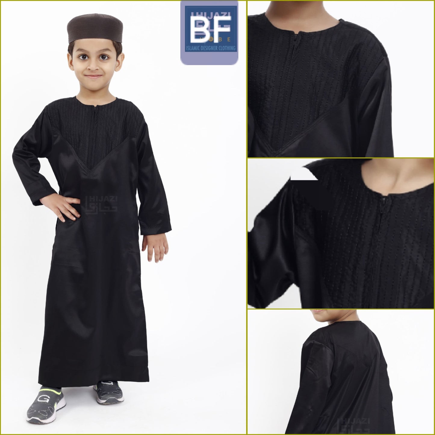 Kid's Omani Emirati Style Thobe for Boy's by Best Fashion - Best Fashion LLC