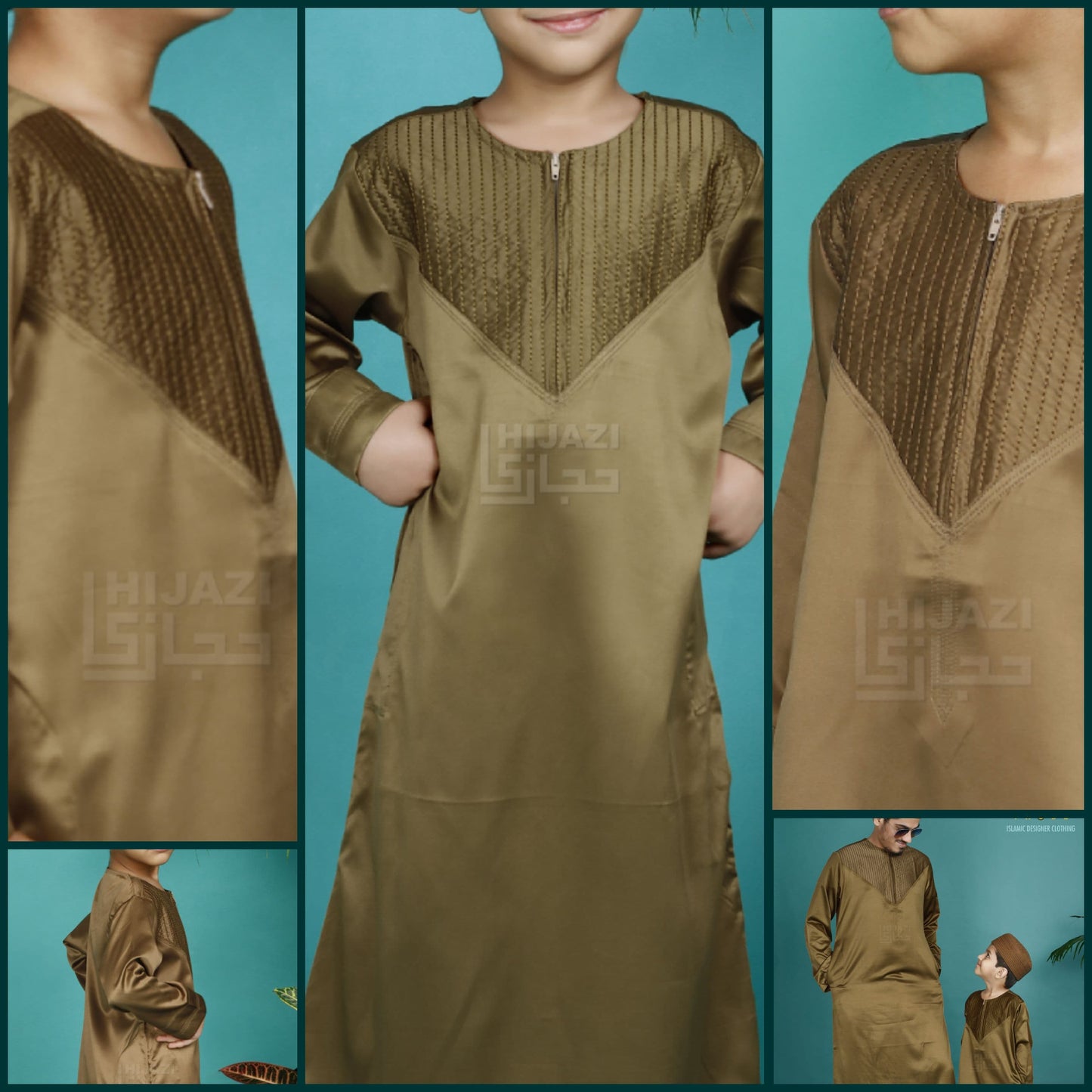 Kid's Omani Emirati Style Thobe for Boy's by Best Fashion - Best Fashion LLC