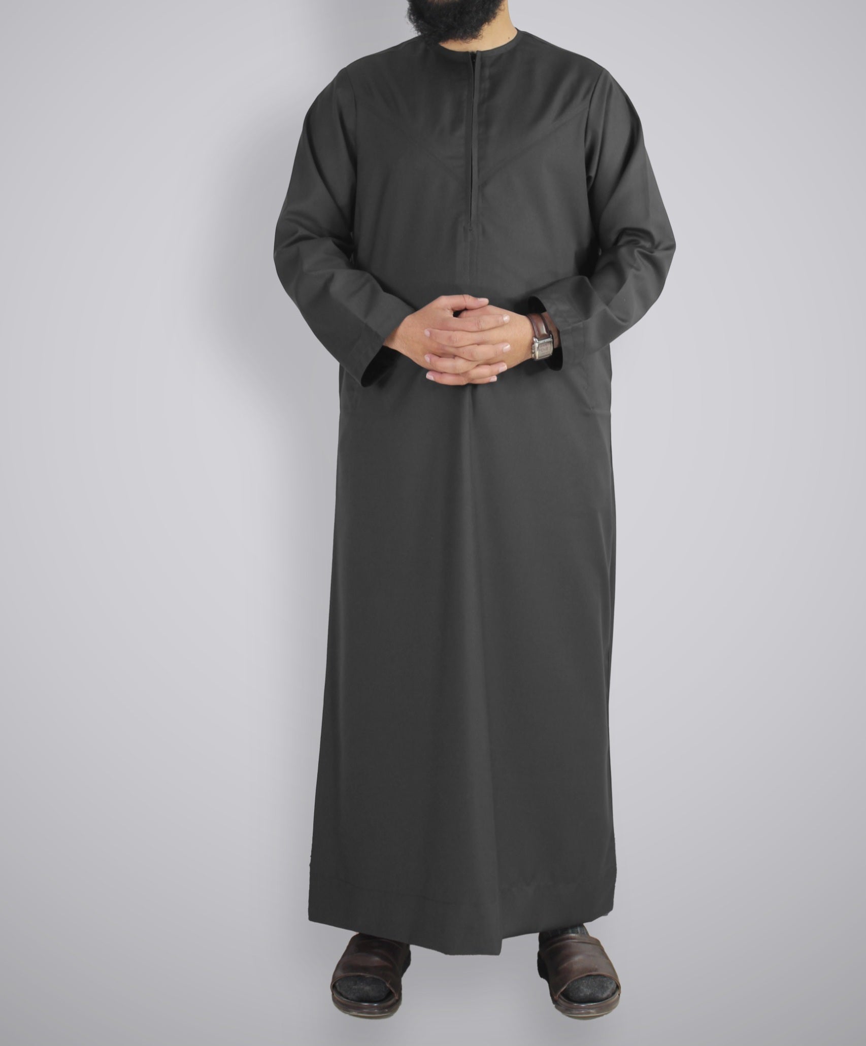 Men's Omani Winter Muslim's men Thobe Emirati Style - Best Fashion LLC