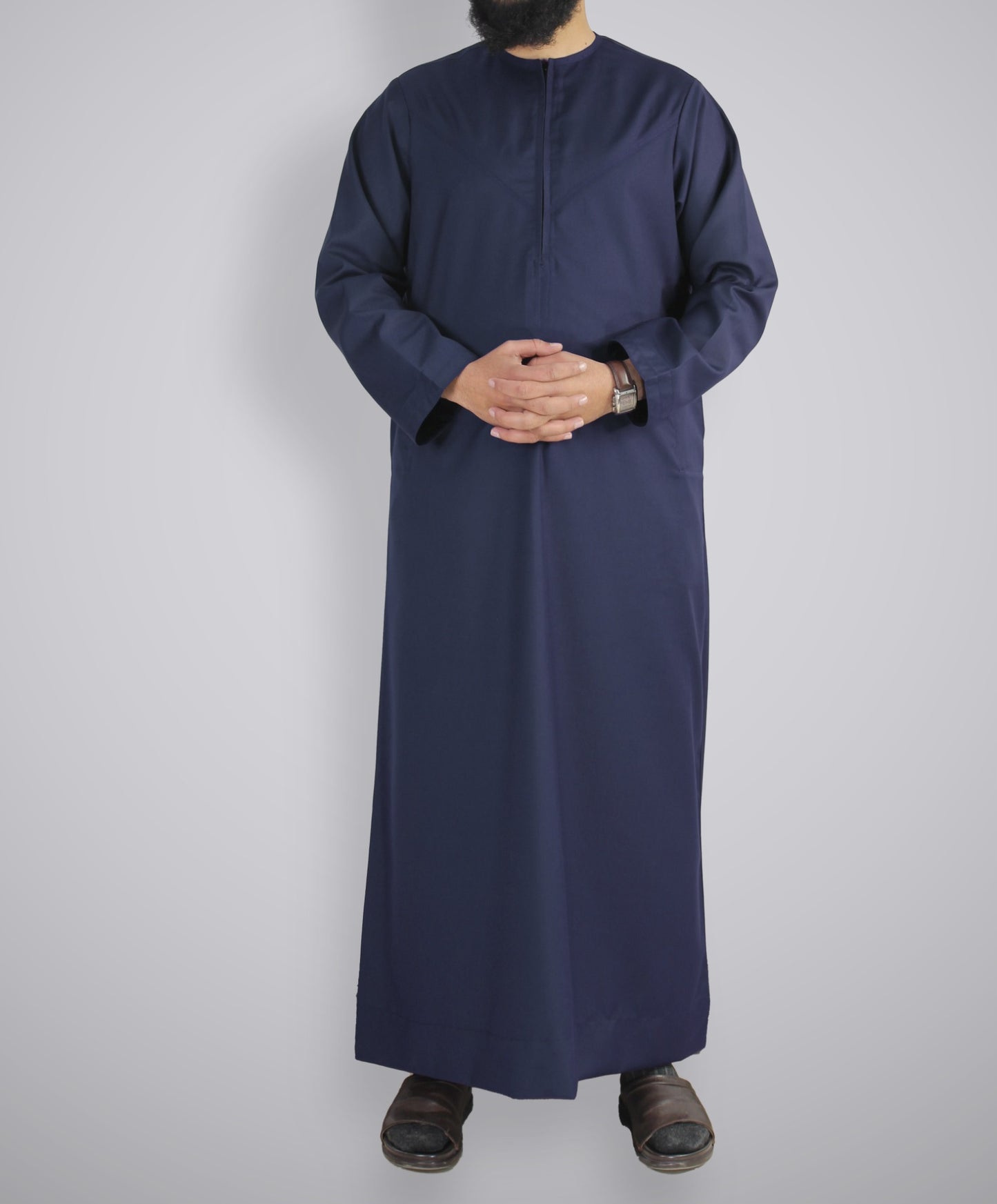 Men's Omani Winter Muslim's men Thobe Emirati Style - Best Fashion LLC